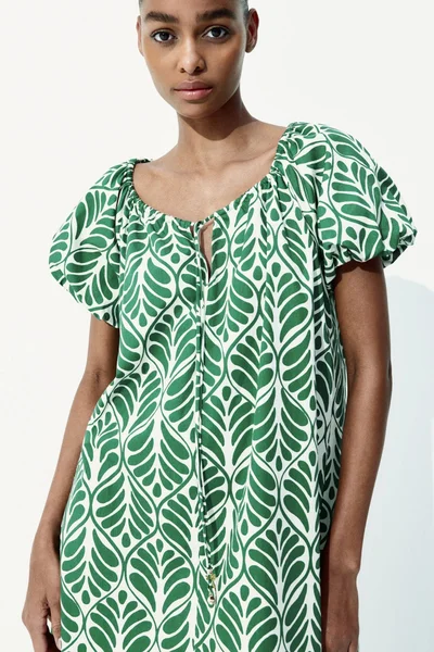 H&M Drawstring-neck dress