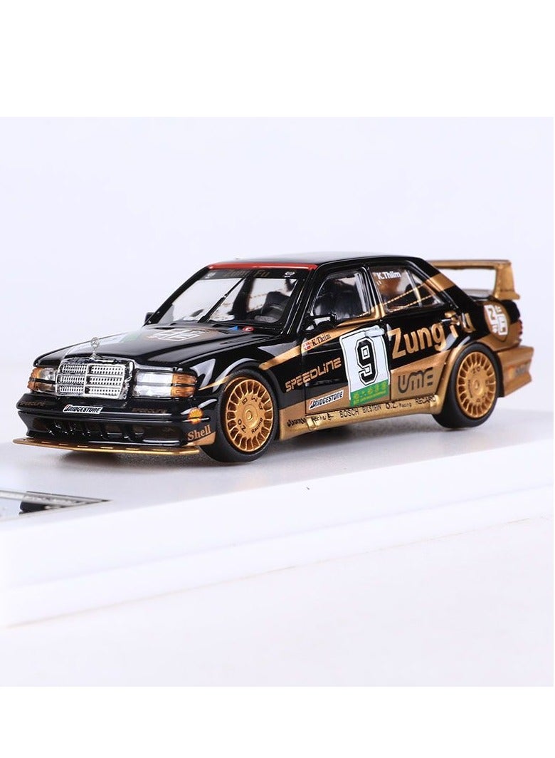 1:64 Mercedes-Benz 190e W201 2.5-16 Evolution Racing Alloy Car Model, Exquisite Craftsmanship, A Must-Have for Classic Racing Enthusiasts  - Image 1