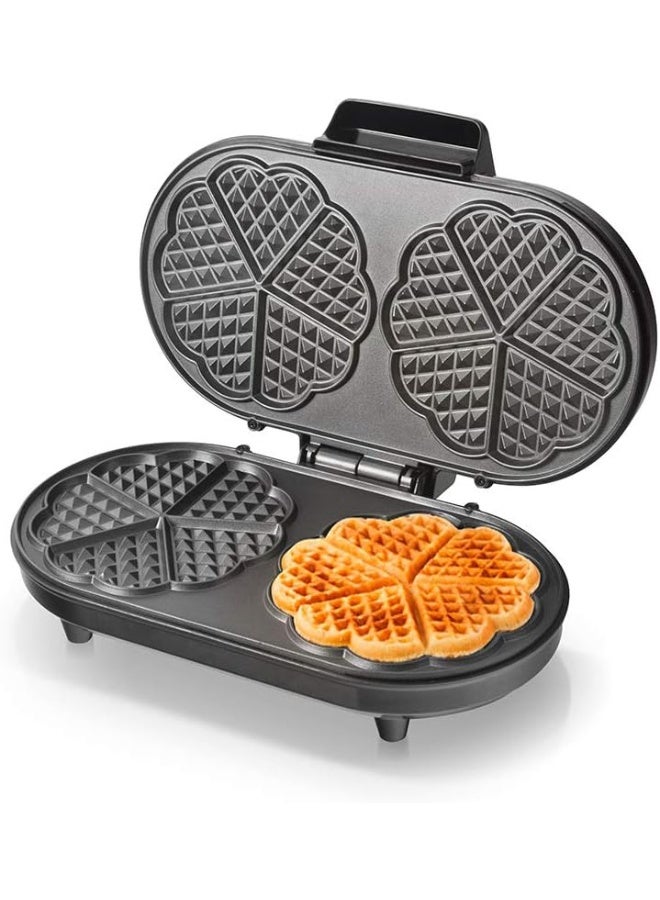 Sachi Heart Shape Waffle Maker, Automatic Thermostat Control, Non-Stick Plate - Image 1