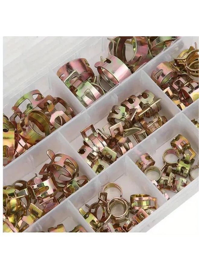 75Pcs Copper Snap Grip Clamps Set 6 10mm Automotive Fuel Oil Water Pipe Fasteners - Image 5