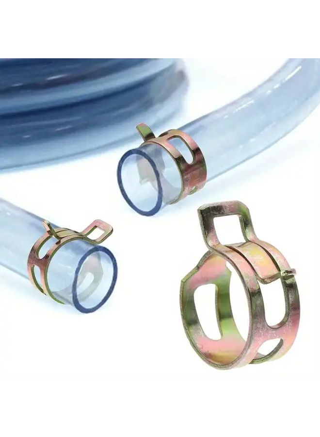 75Pcs Copper Snap Grip Clamps Set 6 10mm Automotive Fuel Oil Water Pipe Fasteners - Image 4