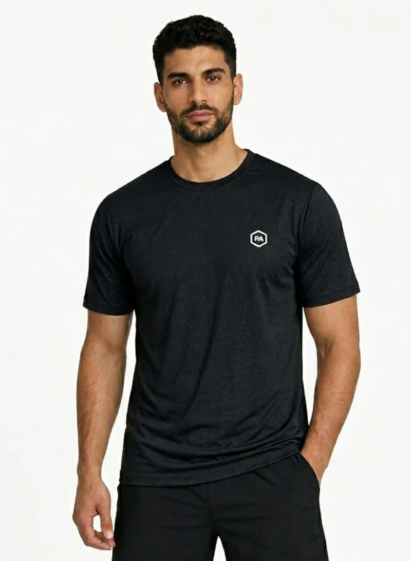 Prima Ace Men's Gym T-Shirt Super Soft Black Top