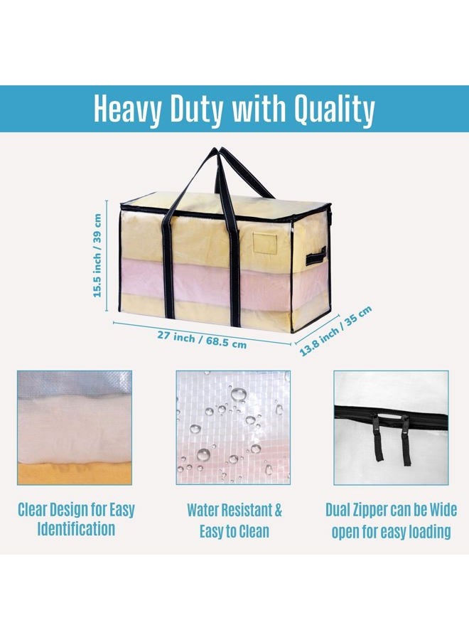 VENO 10 Pack Moving Bags, Moving Supplies, College Packaging Storage Boxes with Alternative Lids, Heavy Duty Bags, Extra Large, Sturdy Handles, Zipper - Image 2