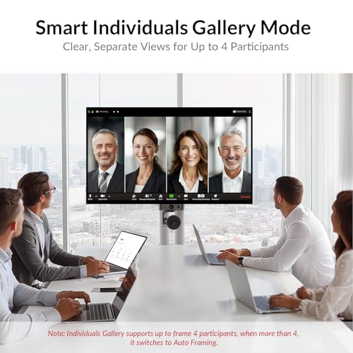 v AV Access All-in-One Conference System: 4K AI PTZ Webcam with Dual Lens + Wireless USB/Bluetooth Speakerphone, AI Framing & Presenter Tracking, 15x Zoom, 360° Mic, Zoom/Teams/Webex Compatible for Meeting Room - Image 5
