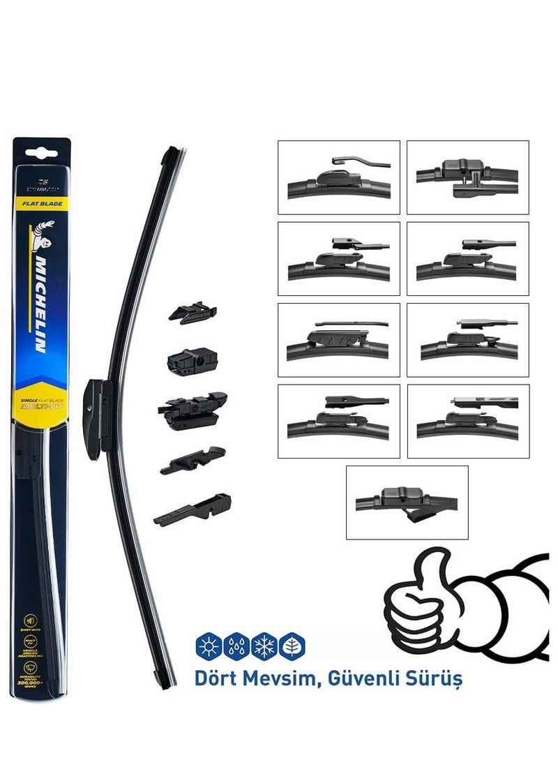 Michelin - MICHELIN Single Flat Wiper Blade Multi Fit 600 mm / 24" - Image 1