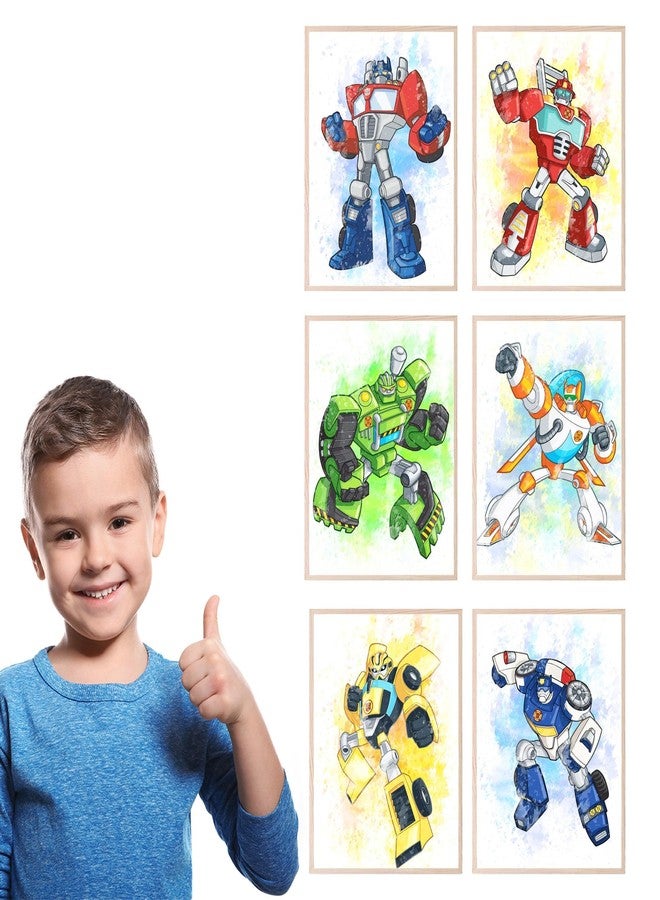 BigWig Prints Transformers Prints - Set of 6 Wall Art Decor (8 inches x 10 inches) Photos - Image 3