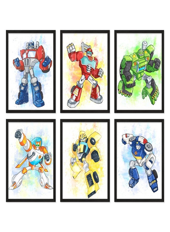 BigWig Prints Transformers Prints - Set of 6 Wall Art Decor (8 inches x 10 inches) Photos - Image 1