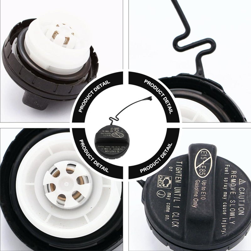 Garneck Threaded Fuel Tank Cap Replacement with Seal, 1pcs Oil Tank Gas Cap Compatible with Automotive Fuel Systems - Image 3