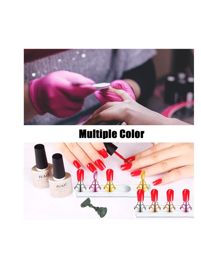 JUSTOTRY - JUSTOTRY 2 Sets Pink Nail Stand for Press on Nails Display, Magnetic Fake Nails Holder for Painting Nails Practices, Beginner Acrylic Nail Art Kit Accessories, Nail Salon Equipment and Decor - Image 1