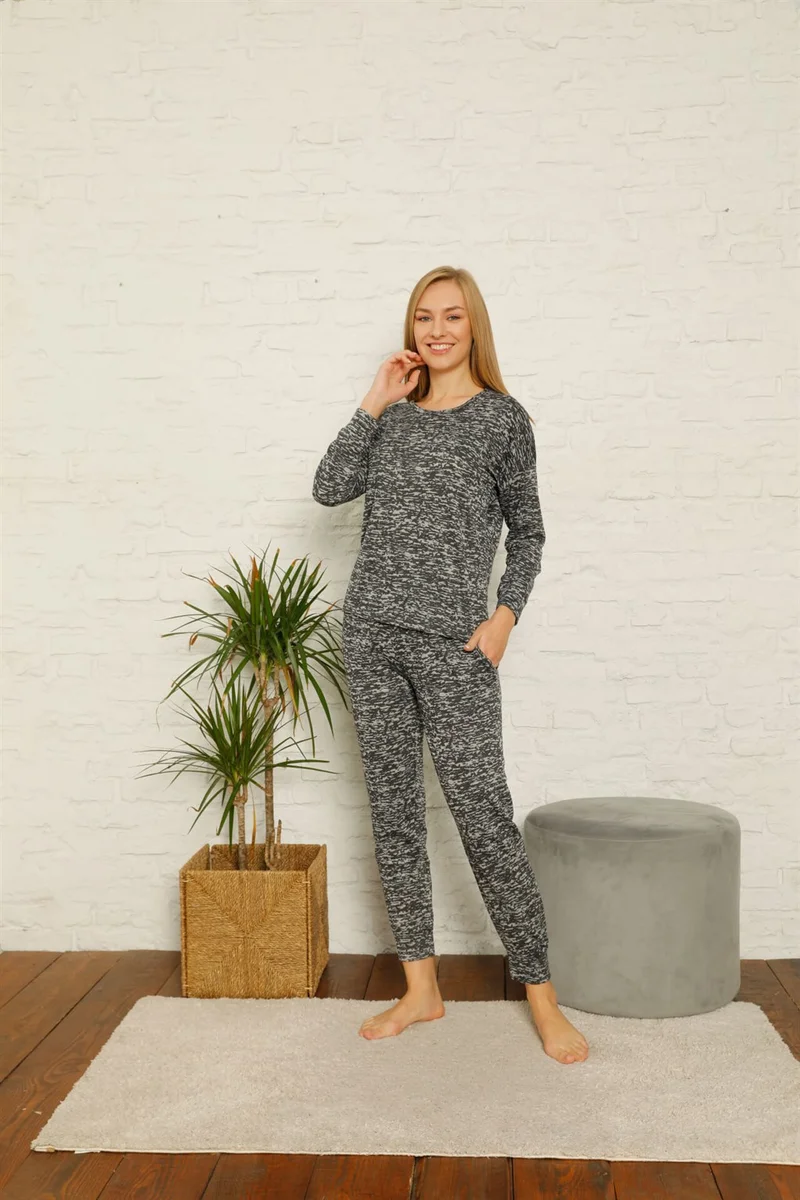 اكبينيز Women's 100% Cotton Combed Cotton Winter Pajamas Set 3435