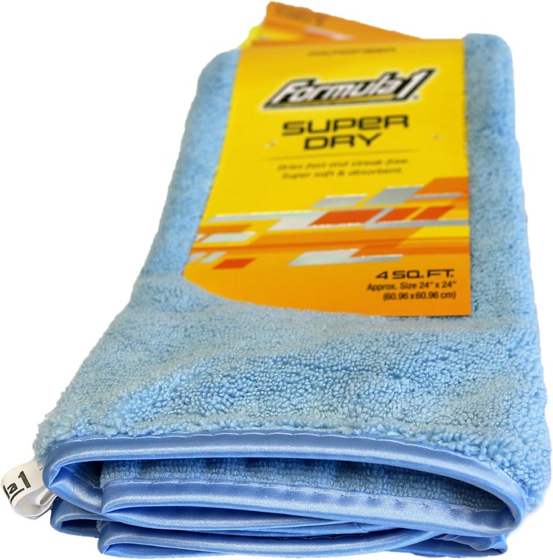 Formula 1 Super Dry Microfiber Drying Towel - Double Thick & Quick Dry - Extra Large - 24" x 24" - Image 4
