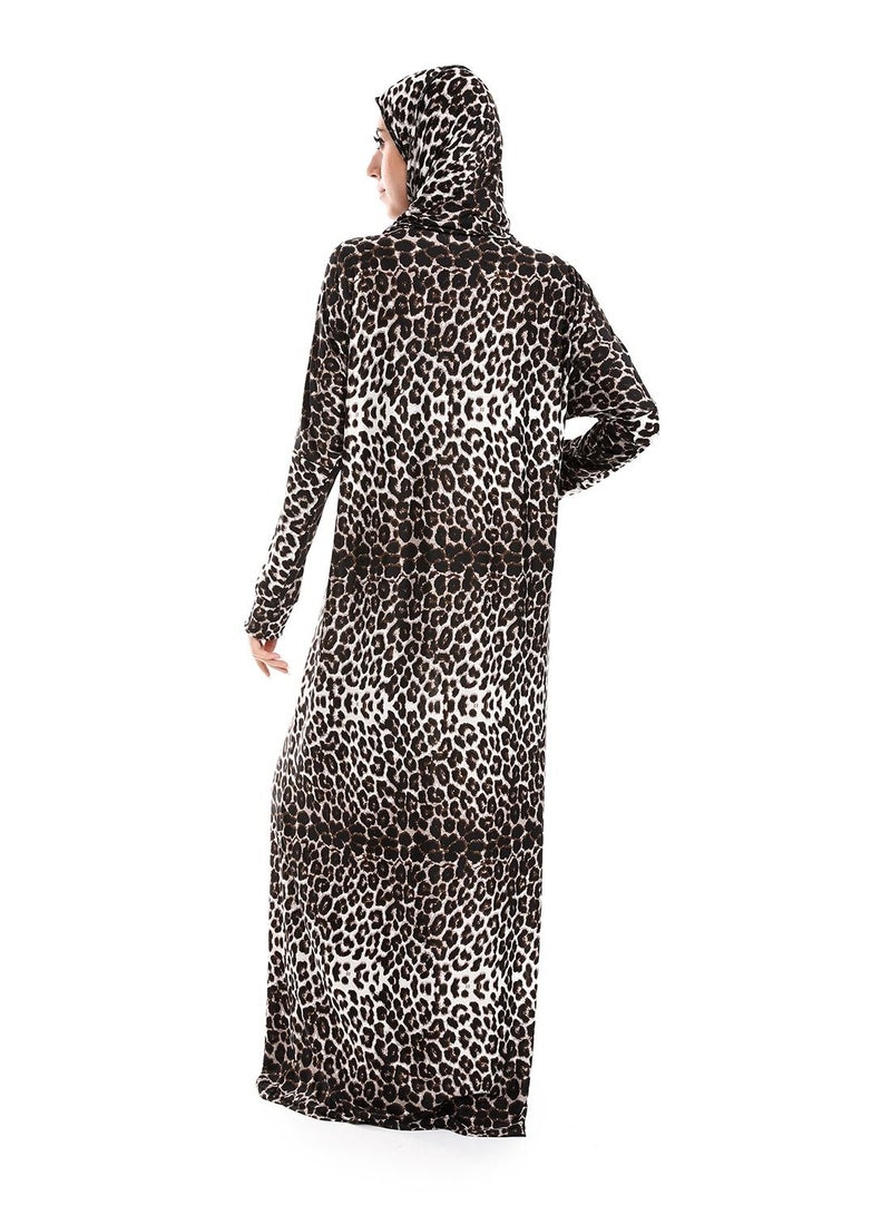 Printed Isdal Prayer With Tiger Design