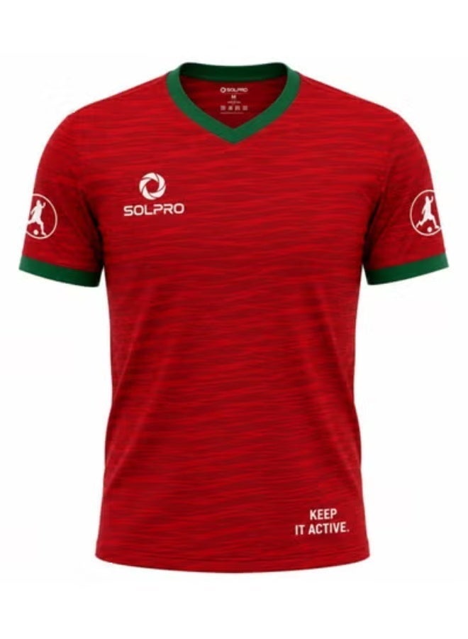 SOLPRO Football Fan Team Jersey for Men & Women | Portugal Printed Jersey - Image 2