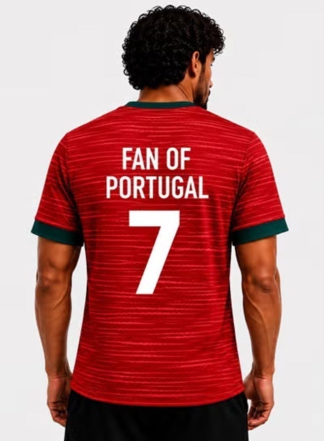 SOLPRO Football Fan Team Jersey for Men & Women | Portugal Printed Jersey - Image 3