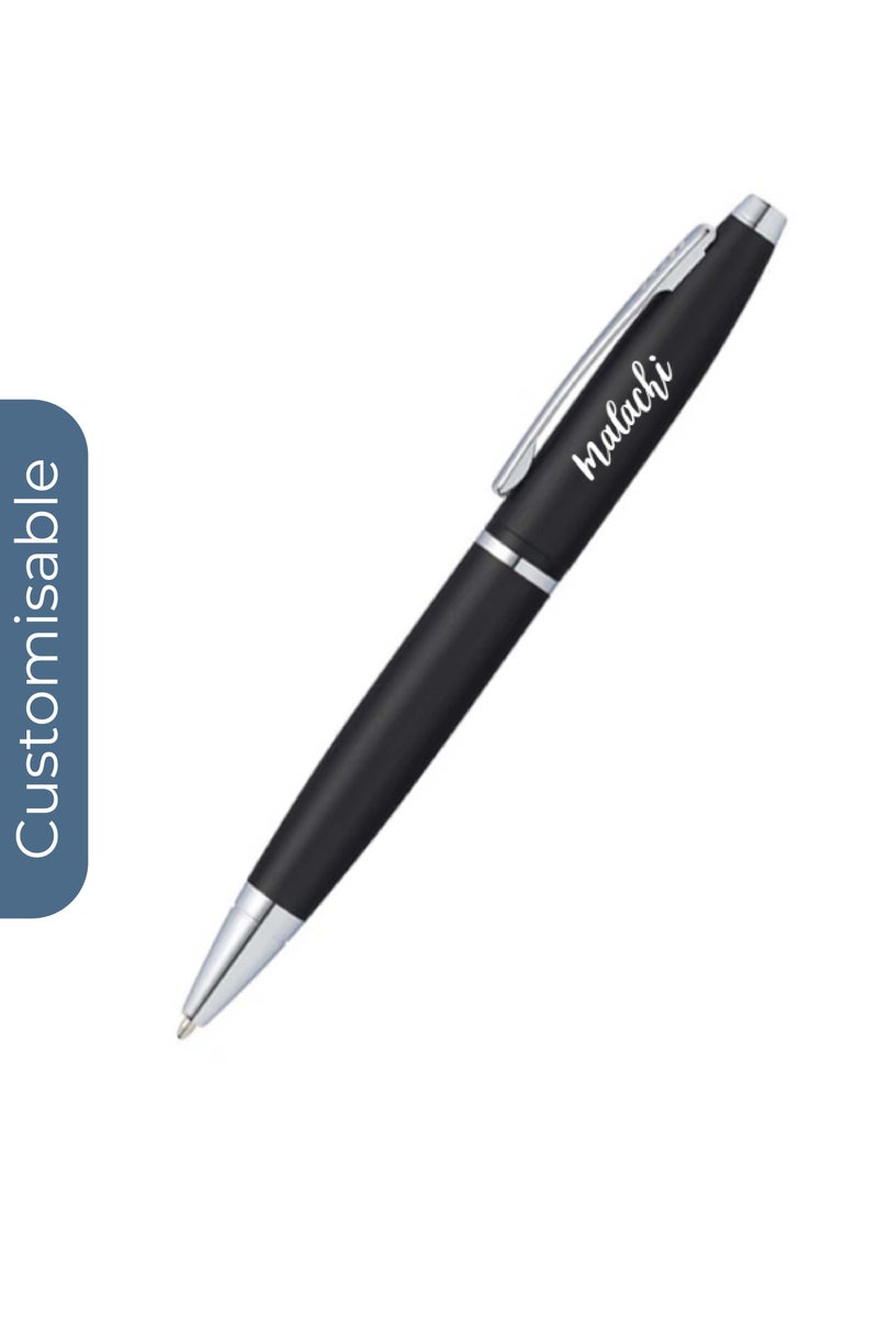 Cross Personalised Cross Calais™ Matte Black with Polished Chrome Appointments Ballpoint Pen - Image 1