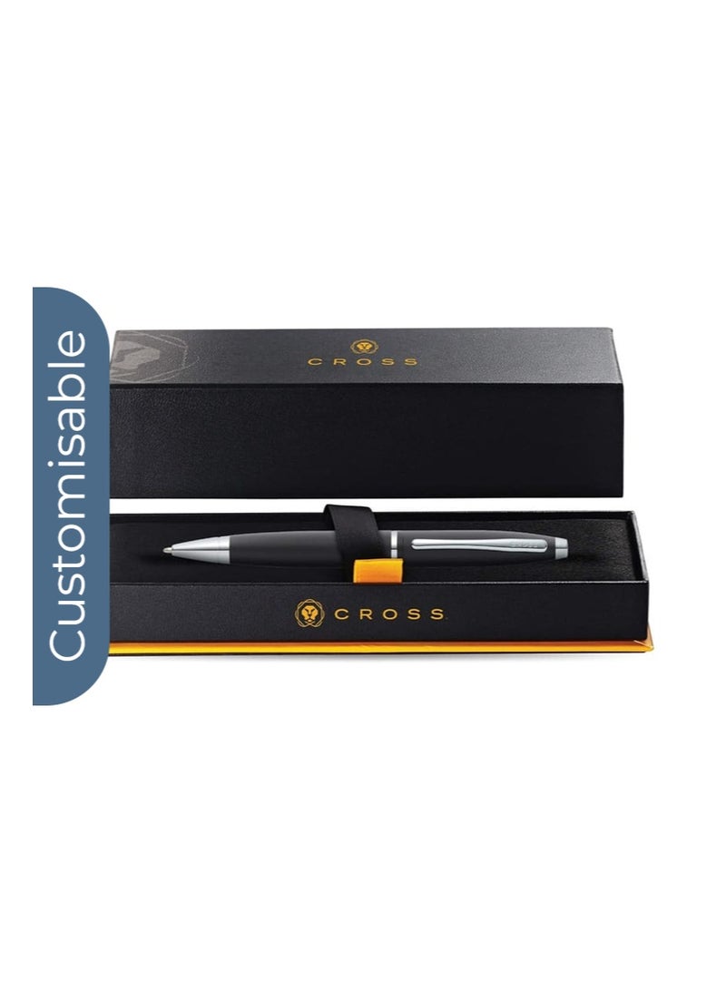 Cross Personalised Cross Calais™ Matte Black with Polished Chrome Appointments Ballpoint Pen - Image 3