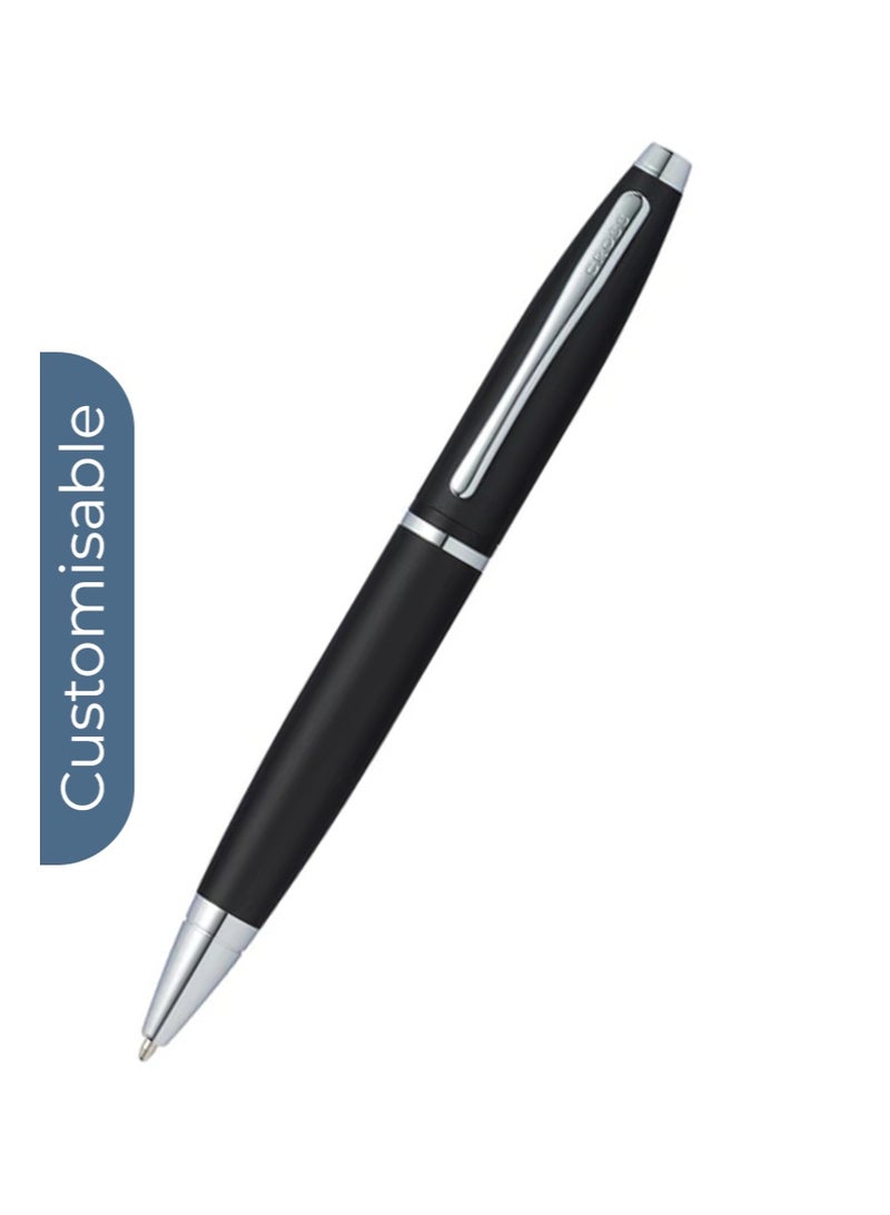 Cross Personalised Cross Calais™ Matte Black with Polished Chrome Appointments Ballpoint Pen - Image 2