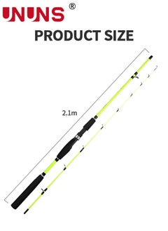 Fishing Rod,2.1m Fishing Pole,Lightweight Fish Rod With Sturdy Reel Seat,Glass Fiber Spinning Rod For Inshore Saltwater Freshwater Bank Fishing,Fishing Gear For Fishermen Anglers - pzsku/ZFF9D87DCDA58AB108F19Z/45/_/1727075079/fa6b1c6d-7ecc-4cba-99b4-e2e65602203b