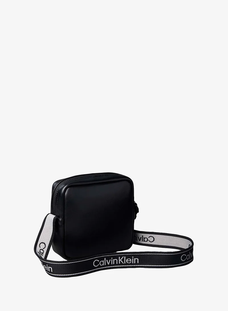 Calvin Klein Monologo Webbing Strap Square Crossbody Bag