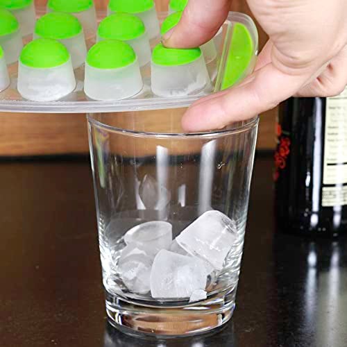 Chef Craft Select Plastic Ice Cube Tray, 11 inch in length yields 21 cubes, Color May Vary - Image 3