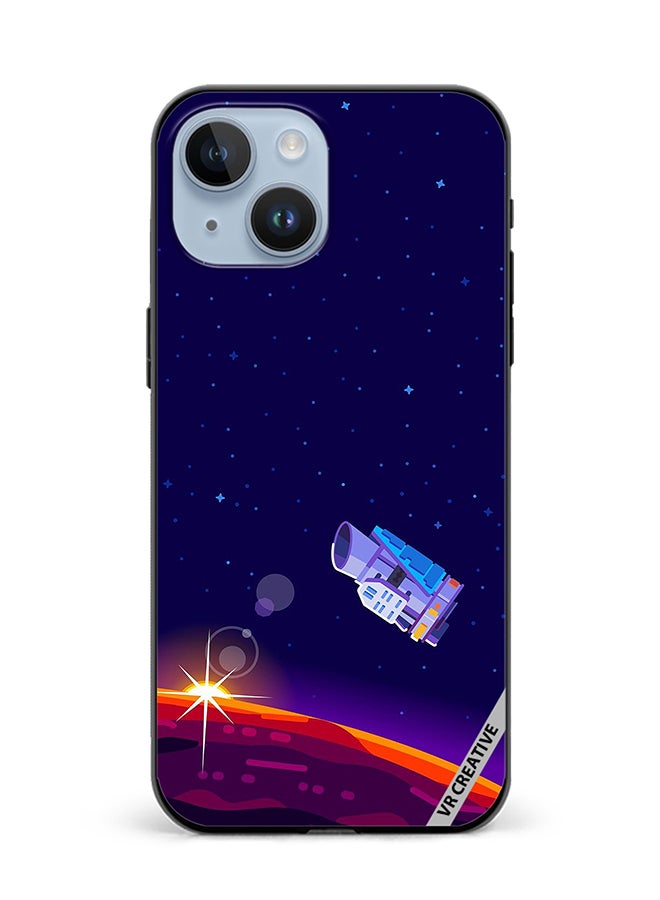 VR CREATIVE Protective Case Cover For Apple iPhone 15 Plus Space Design Multicolour - Image 1