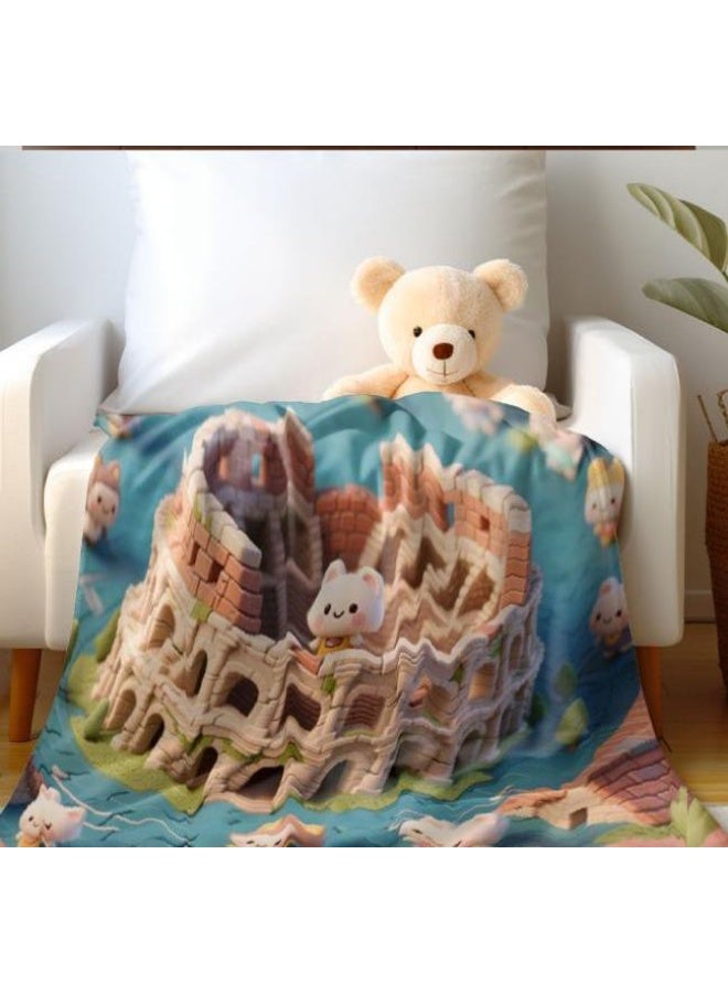 general Children's or student cartoon flannel thin blanket (warm and comfortable, suitable for sleep, games) 100cm*150cm - Image 5