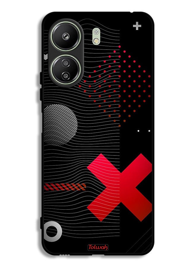 Tolwak Xiaomi Redmi 13C Protective Case Cover Cross Sign - Image 1
