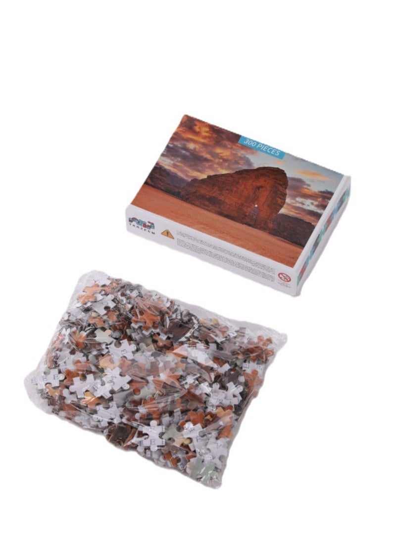 TARZEEM Al-Ula Elephant Rock Puzzle 300 Pieces with High Quality Realistic Design and Fine Details for Nature Inspired Challenge - Image 3
