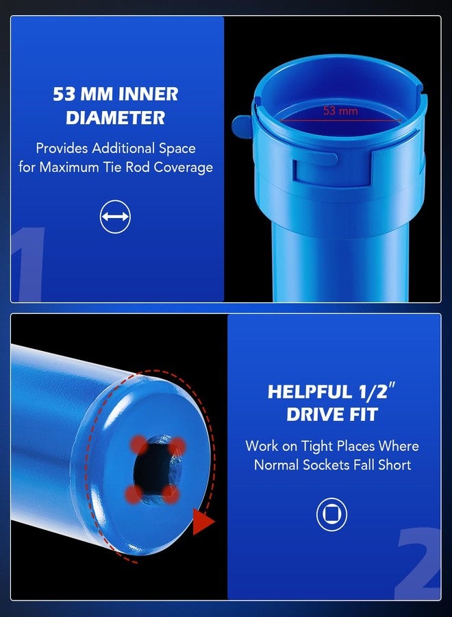 Orion Motor Tech طقم أدوات إزالة قضيب التوجيه الداخلي من أوريون موتور تك، 12 محول قدم الغراب، أنبوب قيادة 1/2 بوصة - Image 4