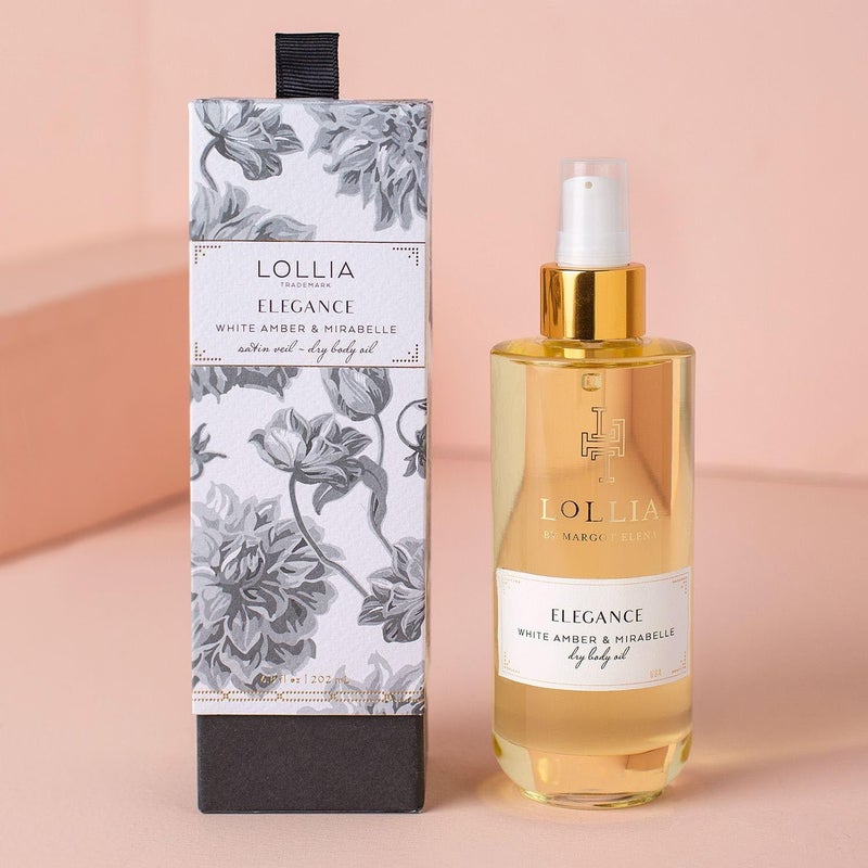 LOLLIA Elegance Dry Body Oil - White Amber and Mirabelle for Women - 6.8 oz Oil - Image 2