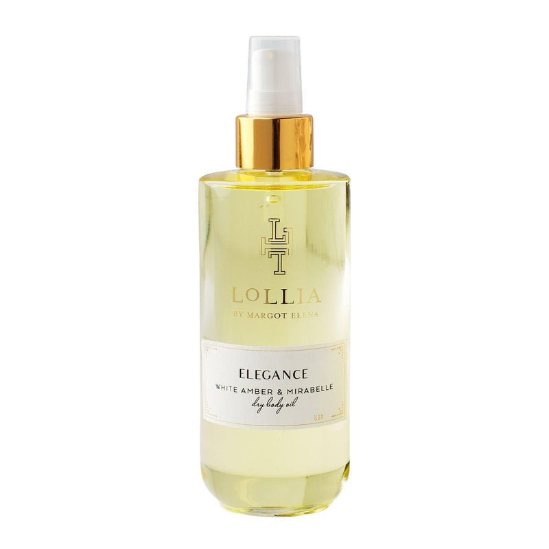 LOLLIA Elegance Dry Body Oil - White Amber and Mirabelle for Women - 6.8 oz Oil - Image 1