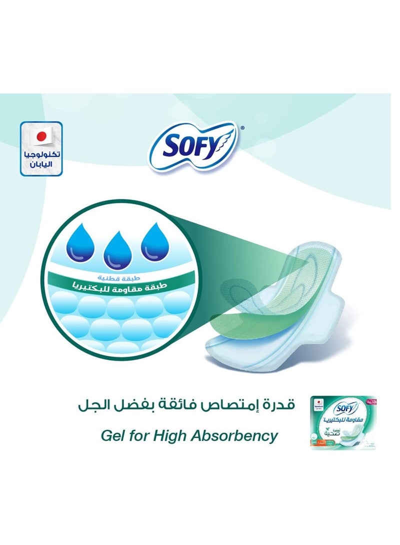 صوفي فوط صحية مضادة للبكتيريا بالمسك رفيعة كبيرة 28 قطعة - Image 4