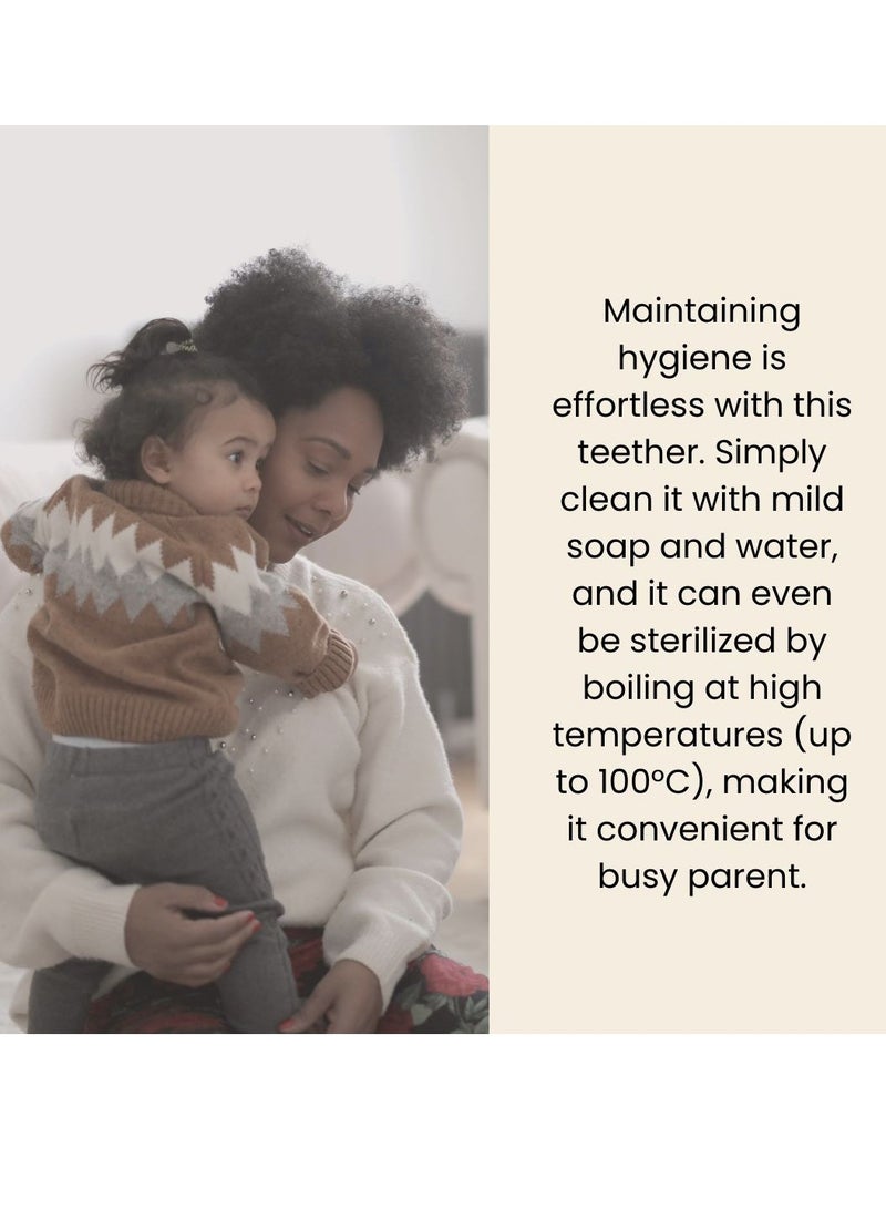 SMA Baby Sun Teether Teething Toys for Babies-Teething Toy Silicone BPA Free Anti-Dropping Infant Teether Pacifiers Chew Toys for Sucking Needs and Soothing Babies Sore Gums - Image 3