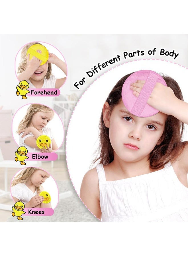 إم إكس إن قطعتان من عبوات الثلج للعناية بالبشرة، عبوات خرز جل باردة لطيفة قابلة لإعادة الاستخدام لتخفيف آلام حمى الأطفال - Image 5