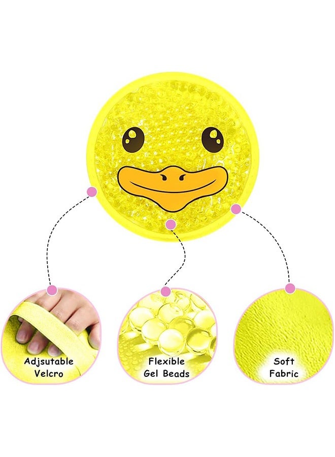 إم إكس إن قطعتان من عبوات الثلج للعناية بالبشرة، عبوات خرز جل باردة لطيفة قابلة لإعادة الاستخدام لتخفيف آلام حمى الأطفال - Image 3