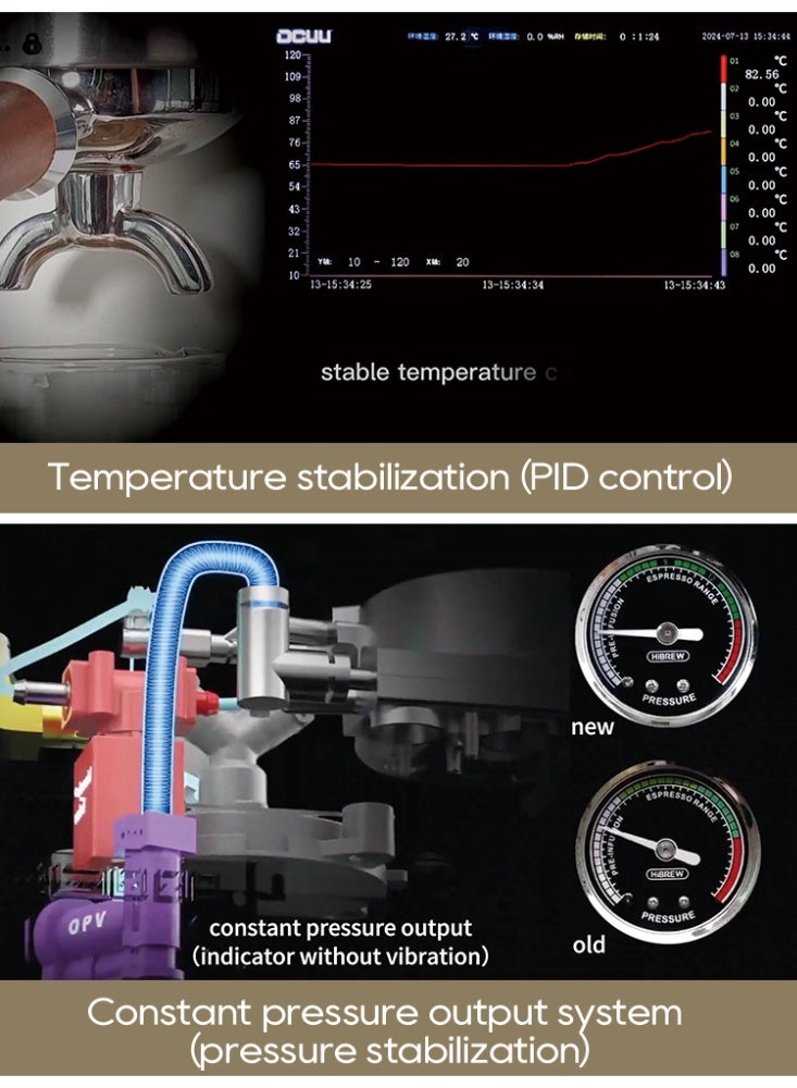 HiBREW ماكينة قهوة إسبريسو شبه أوتوماتيكية HiBREW H10Plus - Image 5