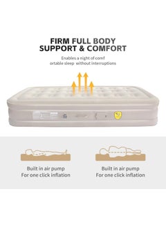 Curvescape Curvescape Portable Inflatable Air Mattress with Builtin Pump for Camping Hiking Travel and Guest Use Quick Inflation and Deflation Elevated Air Bed for Home and Outdoors  - Image 2