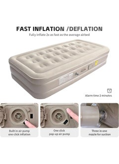 Curvescape Curvescape Portable Inflatable Air Mattress with Builtin Pump for Camping Hiking Travel and Guest Use Quick Inflation and Deflation Elevated Air Bed for Home and Outdoors  - Image 3