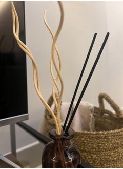 Set Of 10 Non-Flame Aromatherapy Diffuser Rattan & Fiber Sticks For Home Indoor Scented Fragrance Diffusing