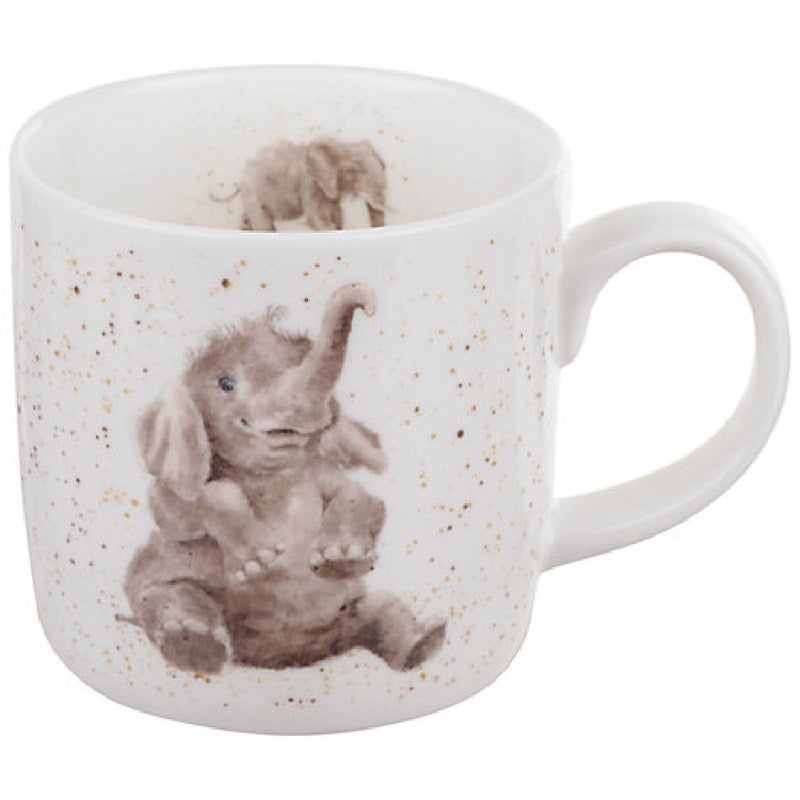 Royal Worcester Wrendale by Royal Worcester Bone China Mug Role Model Elephants, Multi-Colour,11 oz - Image 4
