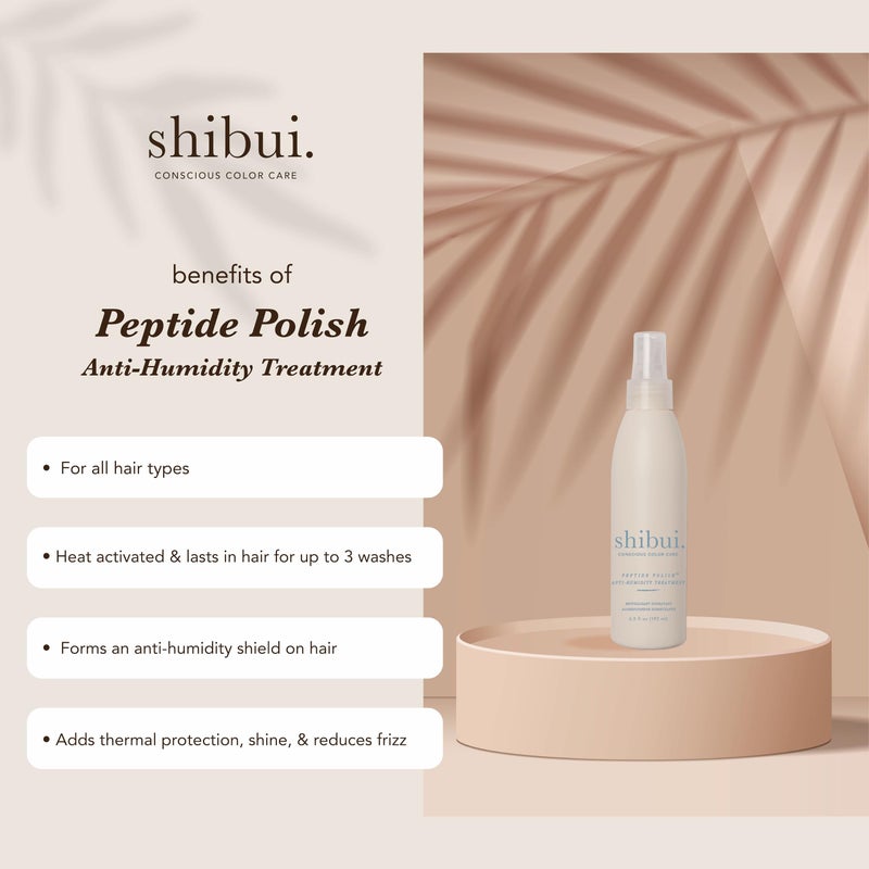 SHIBUI Peptide Polish Anti Humidity Treatment, Heat-Activated Shine & Color Protection, Vegan & Sulfate-Free, 6.5 Fl Oz - Image 2