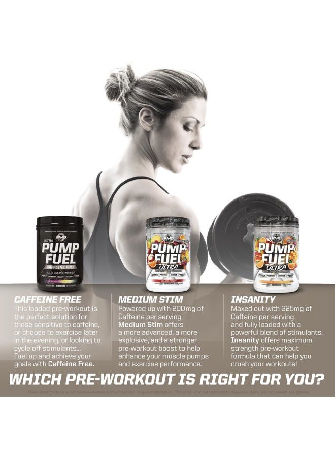 PMD Sports Pump Fuel Ultra Insanity - Premium Pre Workout Powder & Muscle Pump, Intense Energy, Focus, Endurance & Recovery - Premium Creatine, Arginine & Beta Alanine, Strawberry Slam (30 Servings) - Image 3