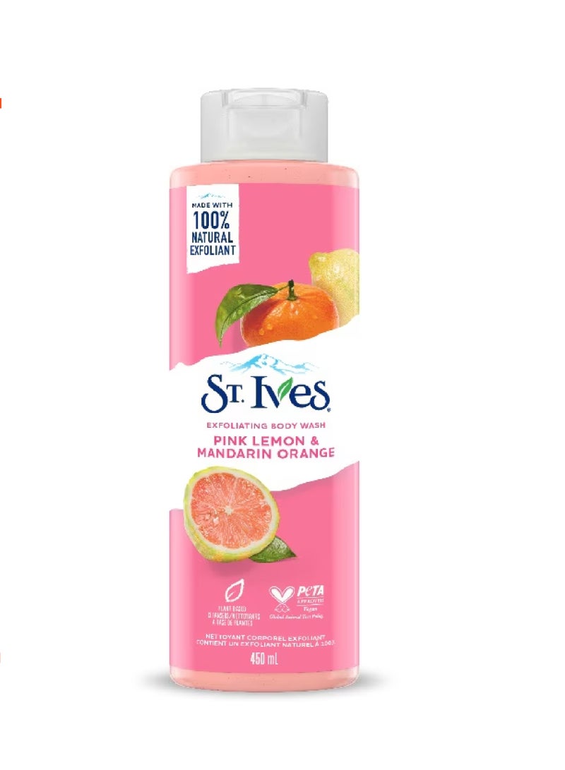 St. Ives Pink Lemon & Mandarin Orange Body Wash 450ml