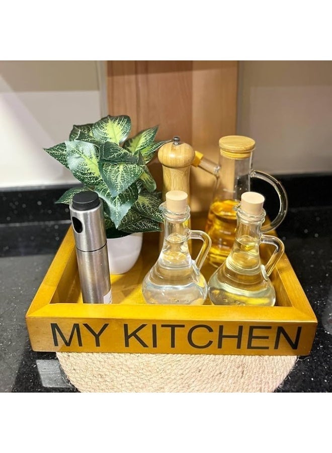 صينية تخزين خشبية للمطبخ - Image 1