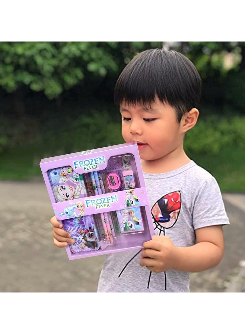 general Complete children's multi-coloured stationery set - the ideal set of school supplies including pencils, pens, erasers and pencil sharpeners - gifts for girls and boys - Image 3