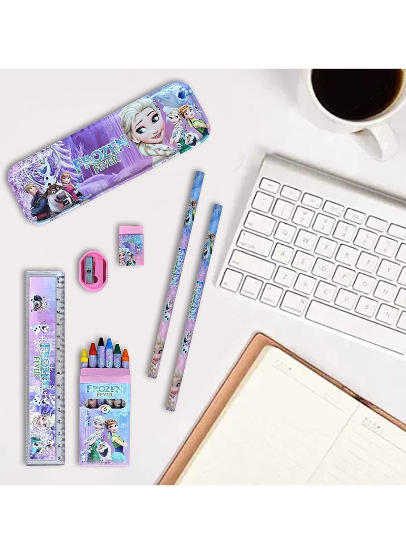 general Complete children's multi-coloured stationery set - the ideal set of school supplies including pencils, pens, erasers and pencil sharpeners - gifts for girls and boys - Image 4