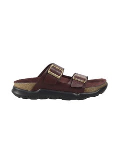 Mochi Mochi Mens Leather Brown Slippers (Size (9 UK (43 EU))  - Image 3