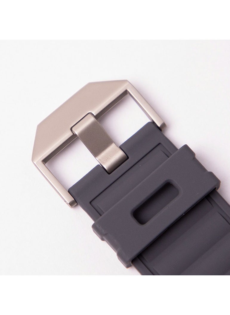 Samu - Apple Watchband  For Ultra 1/2 49mm, Series 9/8/SE2/7/6/SE/5/4/3/2/1 45mm/44mm/42mm Durable Metal Connector Band - Orange - Image 1