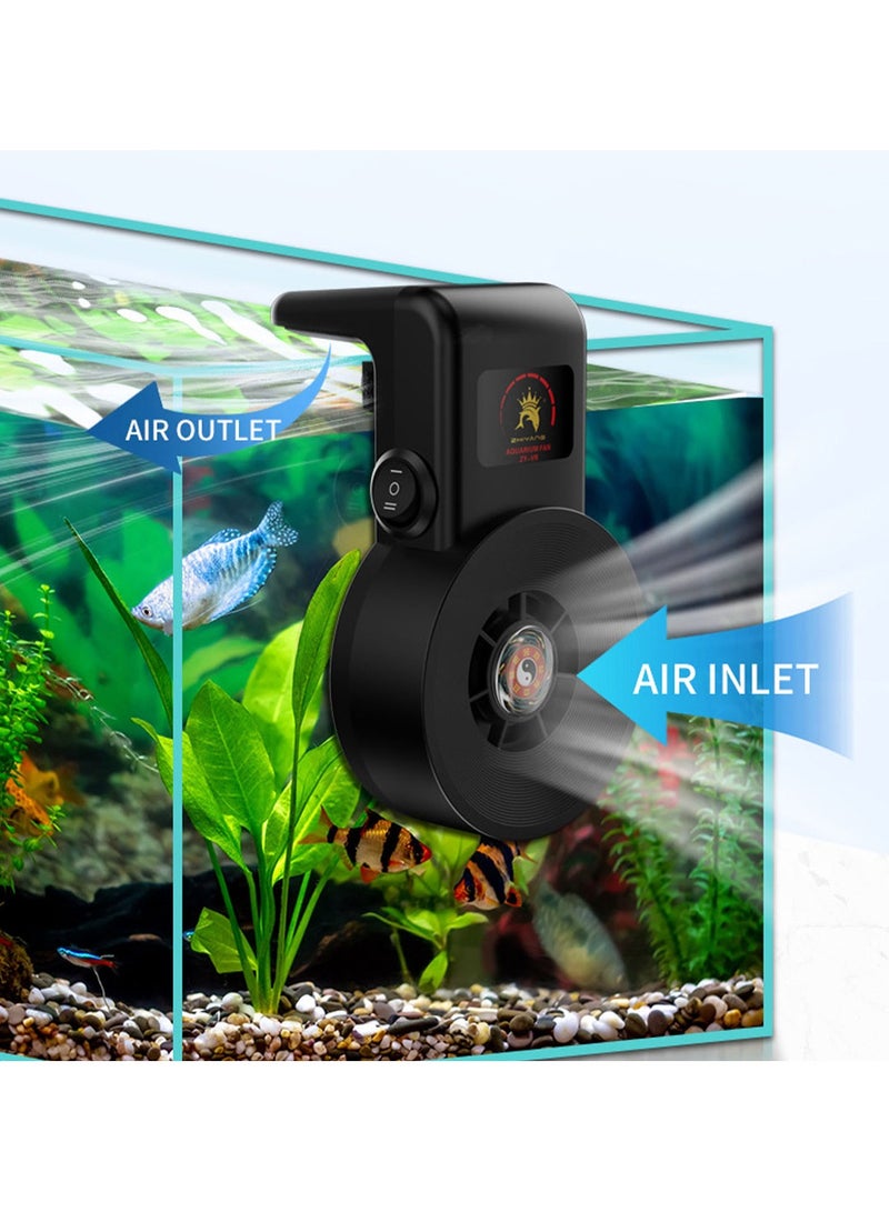 Generic USB Aquarium Cooling Fan with 2 Speeds – Water Temperature Control by Surface Evaporation for Open Tanks  - Image 5