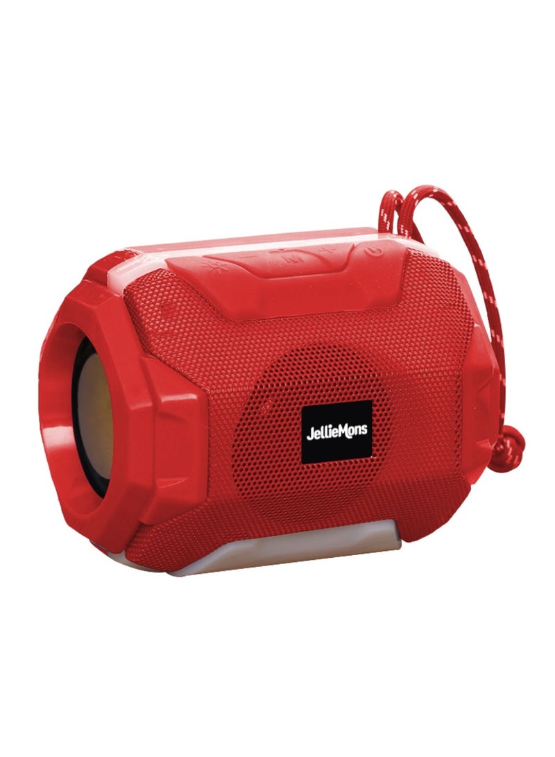 مكبرات صوت بلوتوث لاسلكية من جيللي مونس، سلسلة باكس، بطاقة TF/Micro SD، USB، راديو FM، LED، 1200 مللي أمبير - SP-108